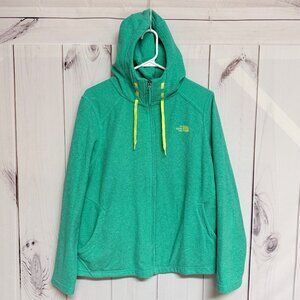The North Face Women’s Fleece Full Zip Hoodie XL Green GUC